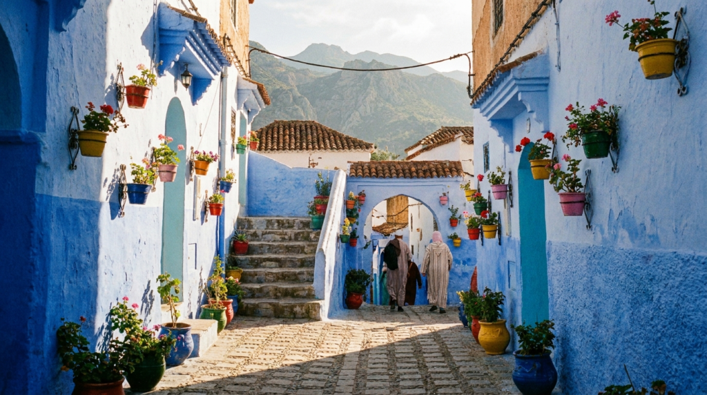 AI-generated illustration of chefchaouen