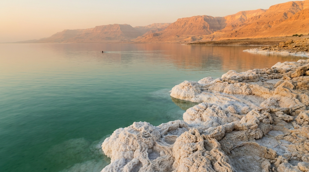 AI-generated illustration of dead sea jordan