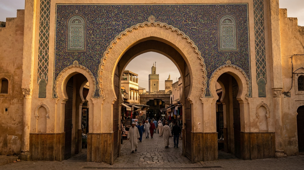 AI-generated illustration of fes medina