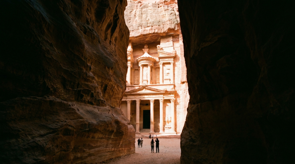 AI-generated illustration of petra jordan